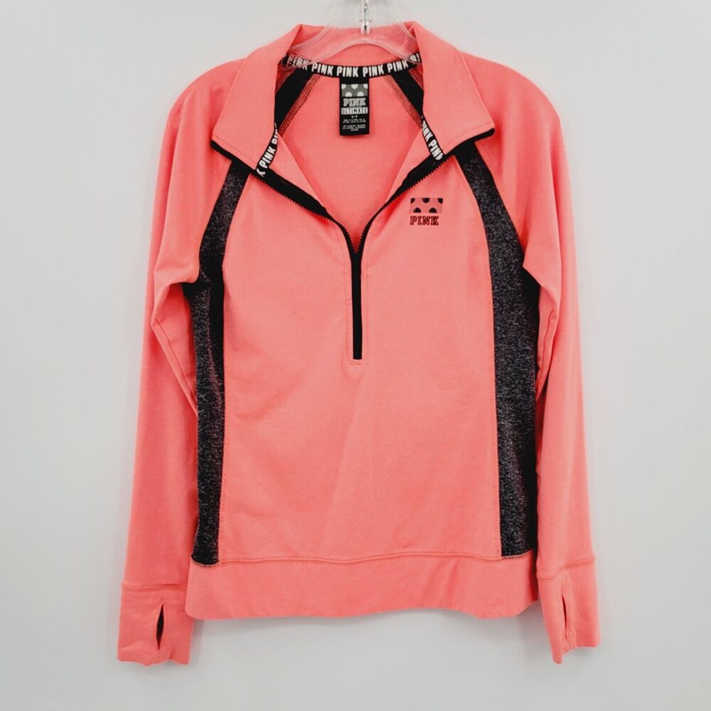 Victoria's Secret Pink Ultimate 1/2 Zip Jacket Women's Small Pullover Activewear